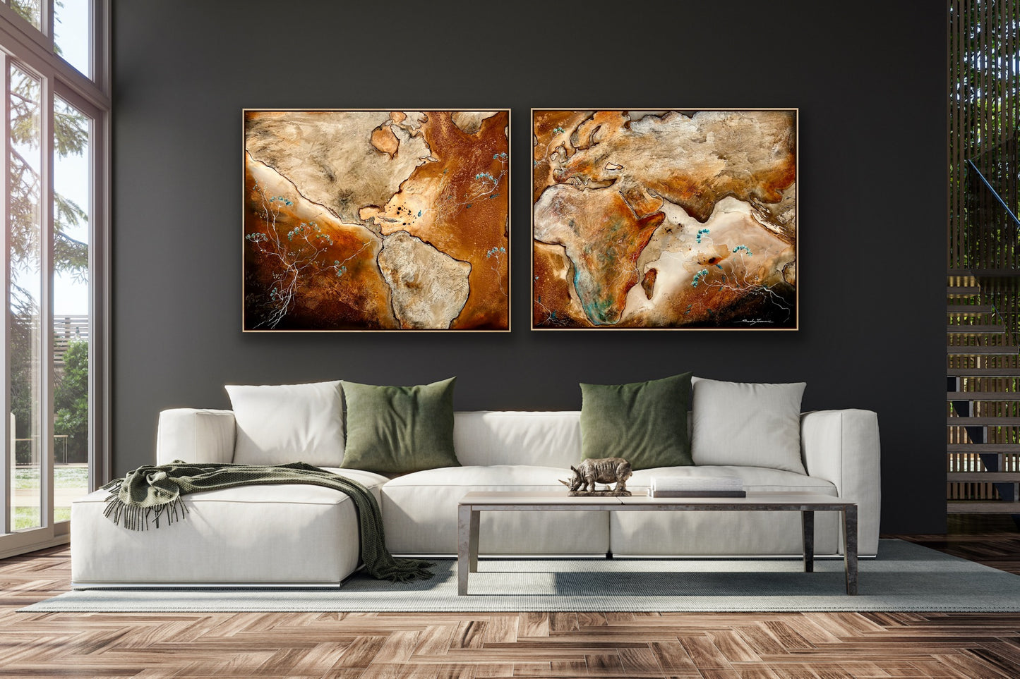 Diptych Desert Bloom